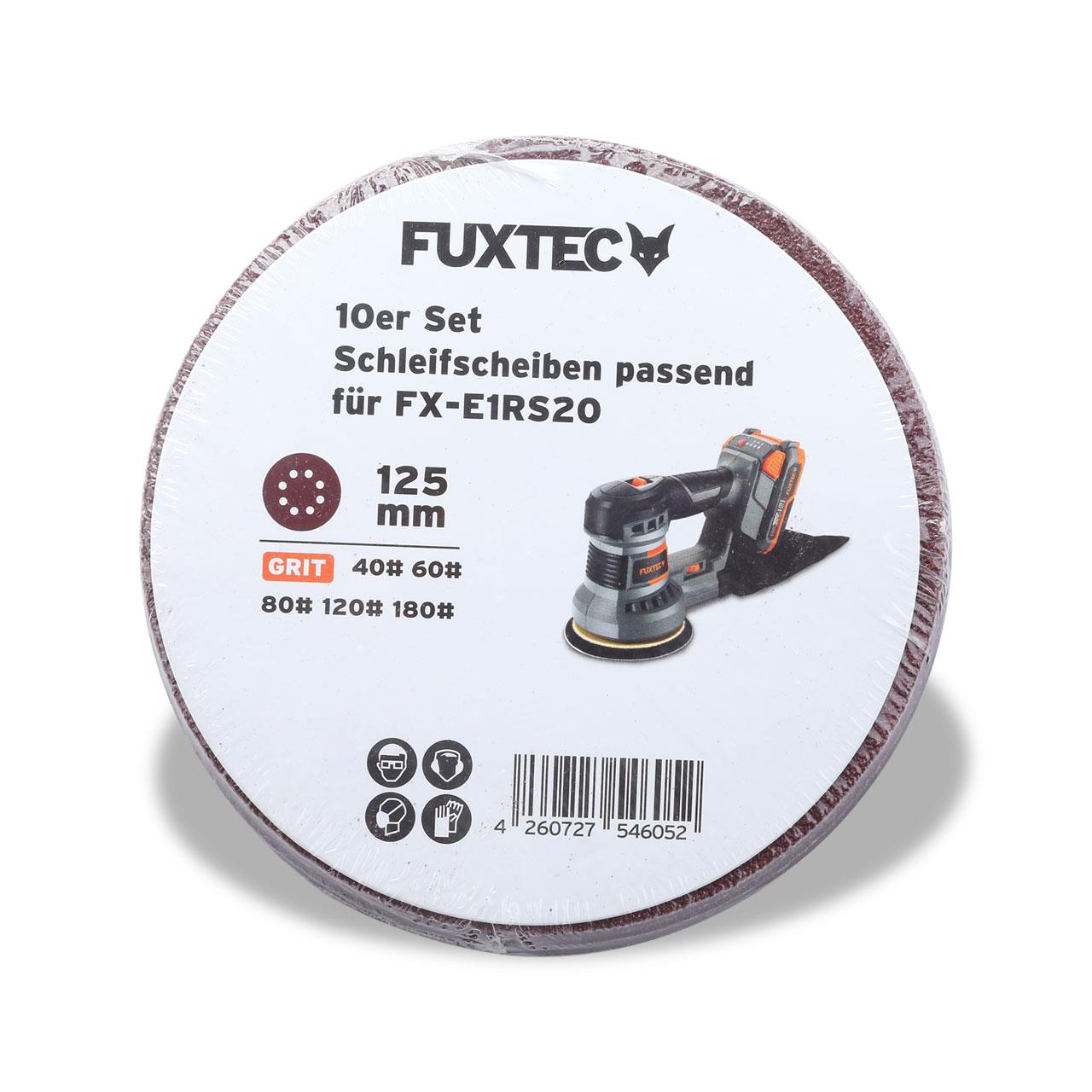 fuxtec-schleifscheiben-set-125-mm-f-r-fx-e1rs20-10-st-ck-in-5-k-rnungen image 2