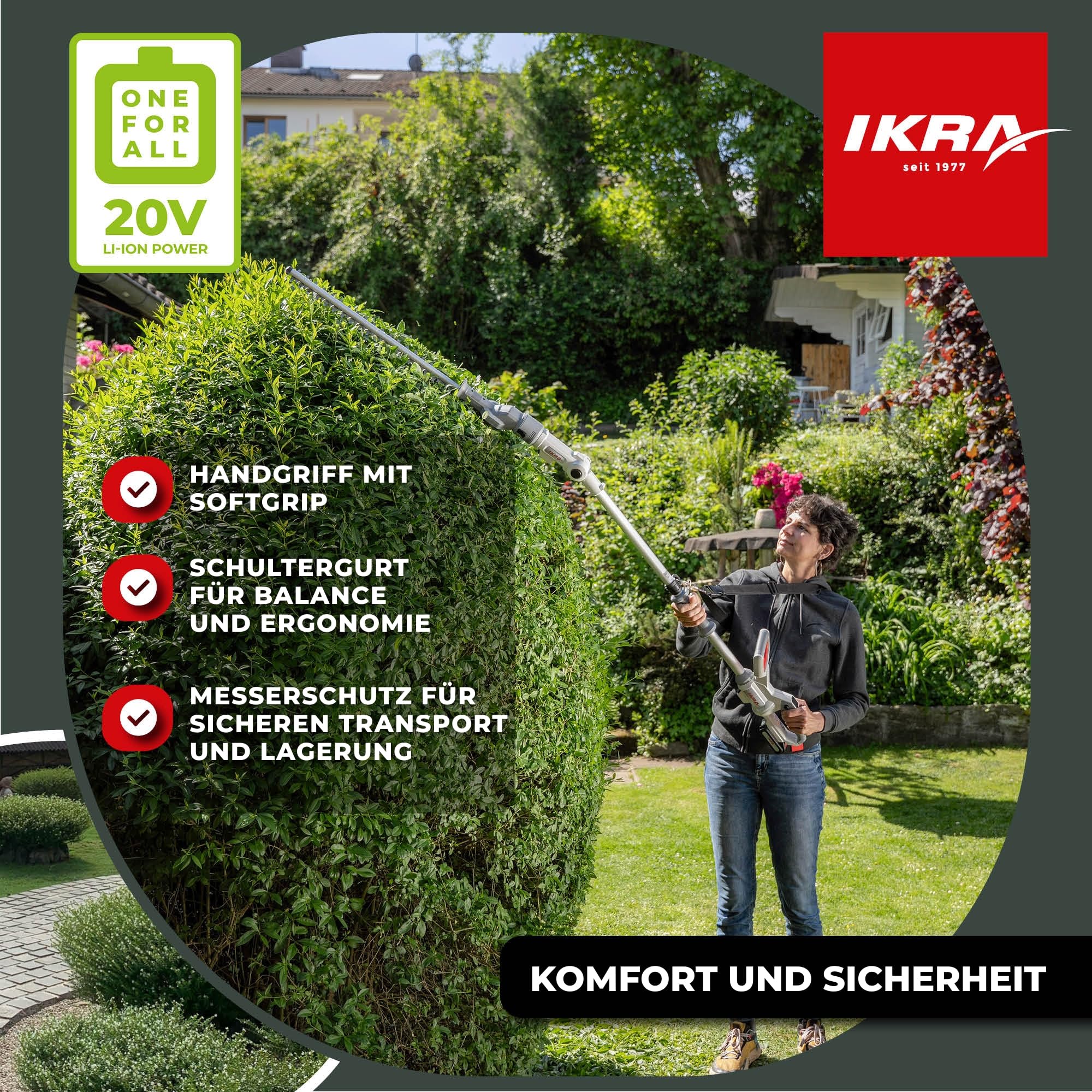ikra-icph-2050-2in1-teleskop-heckenschere-20v-mit-2-akkus-und-schnelllader image 6