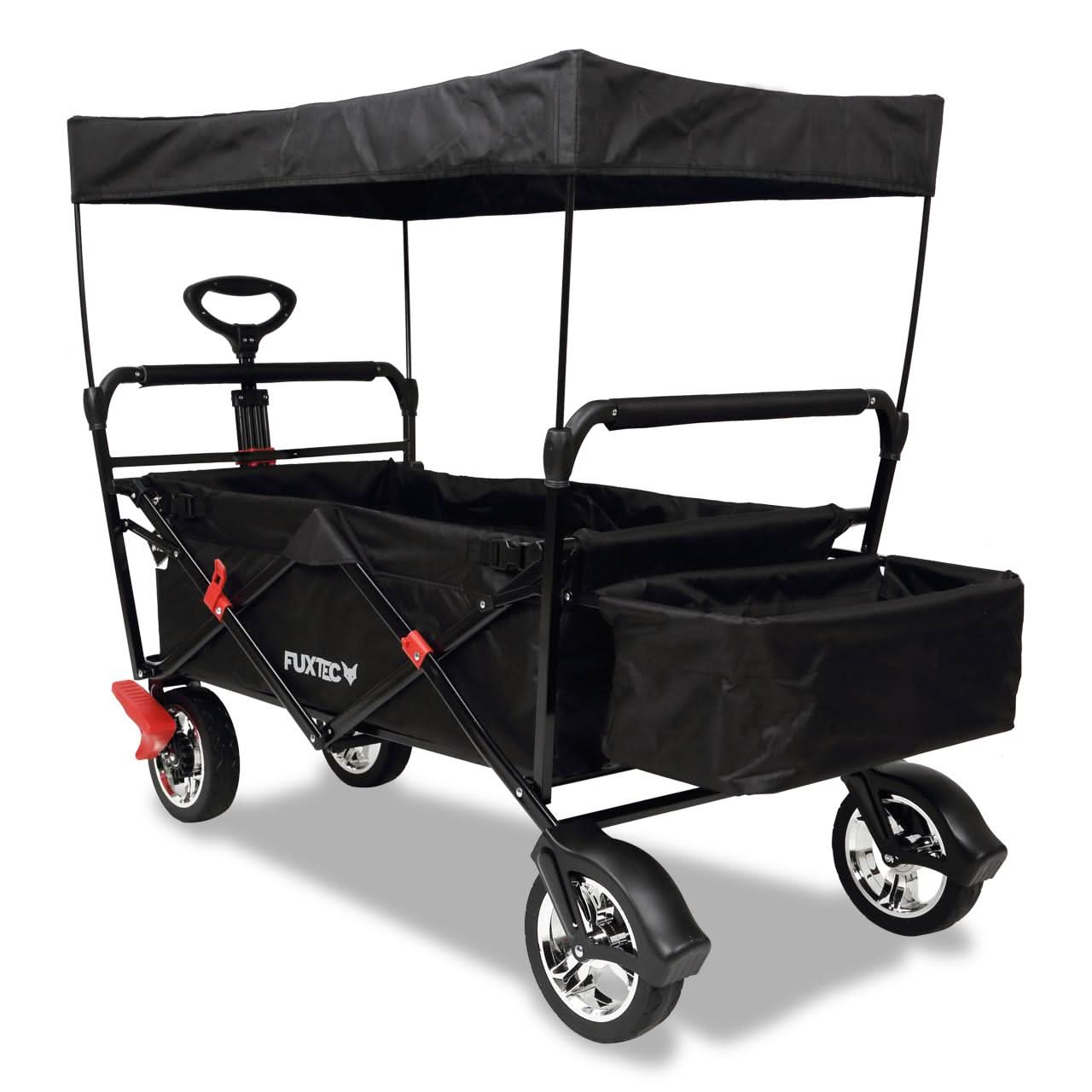 fuxtec-bollerwagen-fx-ct500-schwarz-mit-sonnendach-b-ware image 1
