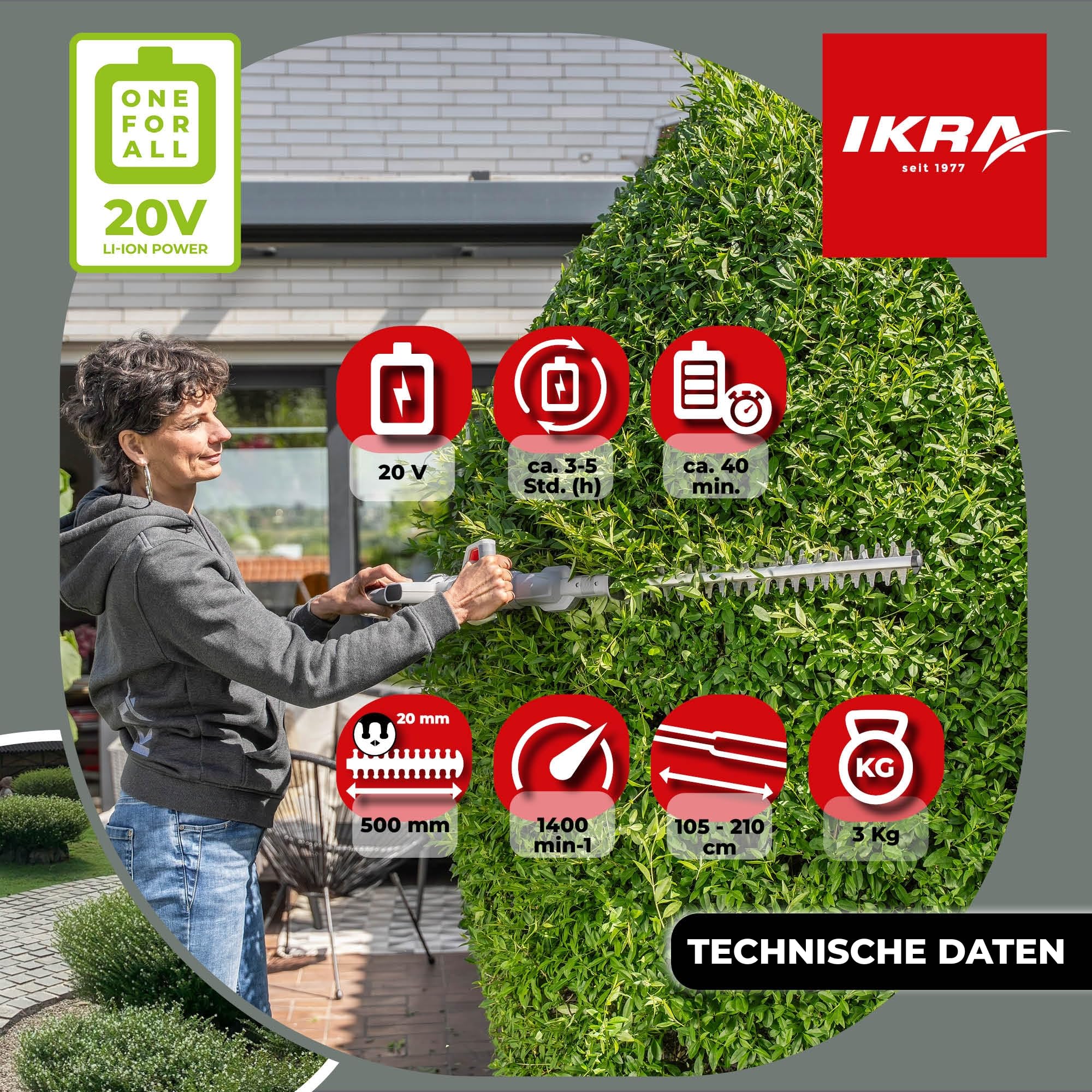 ikra-2in1-akku-heckenschere-icph-2050-mit-teleskopstange-50-cm-20-mm-inkl-akku image 7
