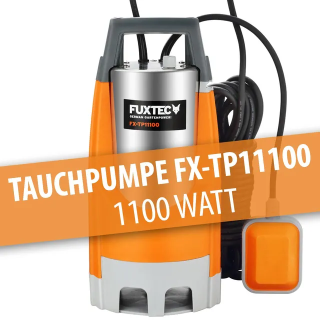 fuxtec-tauchpumpe-fx-tp11100-b-ware-1100-watt-15000-l-h image 1