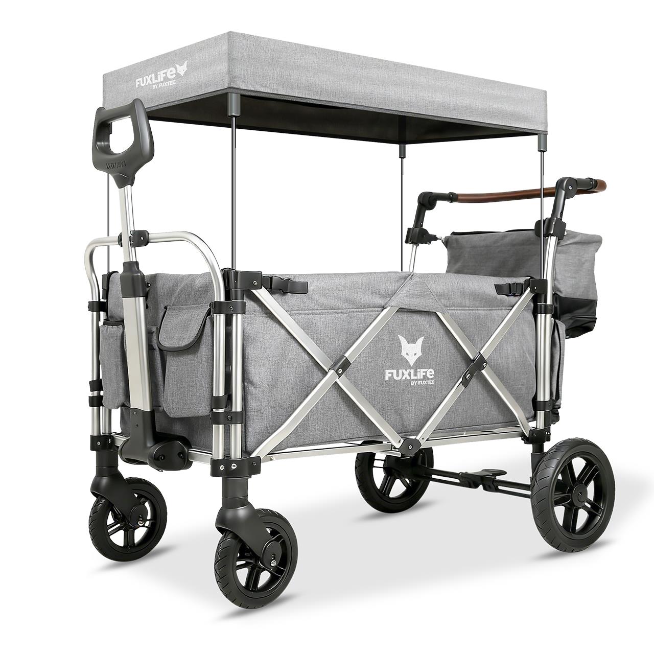 fuxtec-fuxlife-premium-bollerwagen-fx-ctl950-f-r-2-kinder-mit-sonnendach image 4