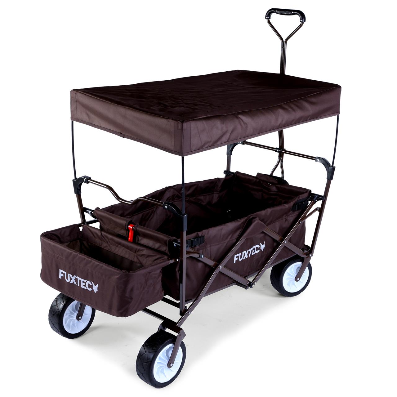 fuxtec-bollerwagen-fx-bw100-schokobraun-faltbar-bis-75-kg-b-ware image 4