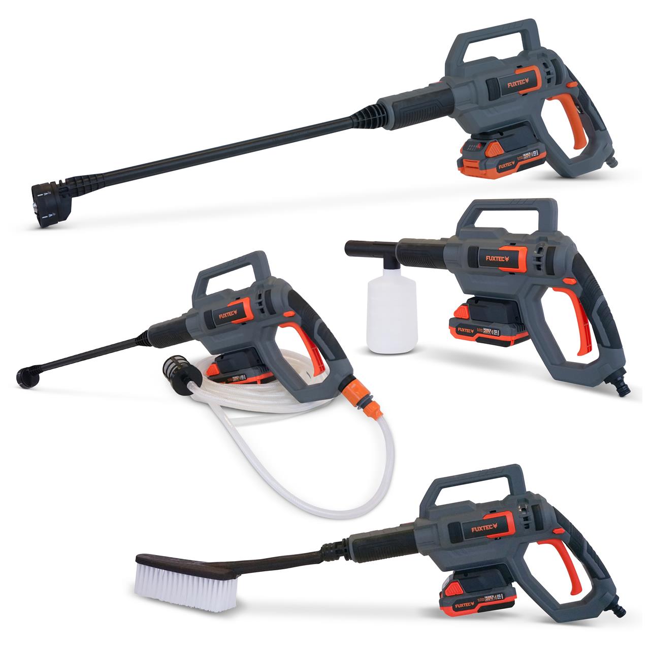 fuxtec-fx-e1hdr20-20v-akku-hochdruckreiniger-set-mit-2ah-akku-und-ladeger-t image 2