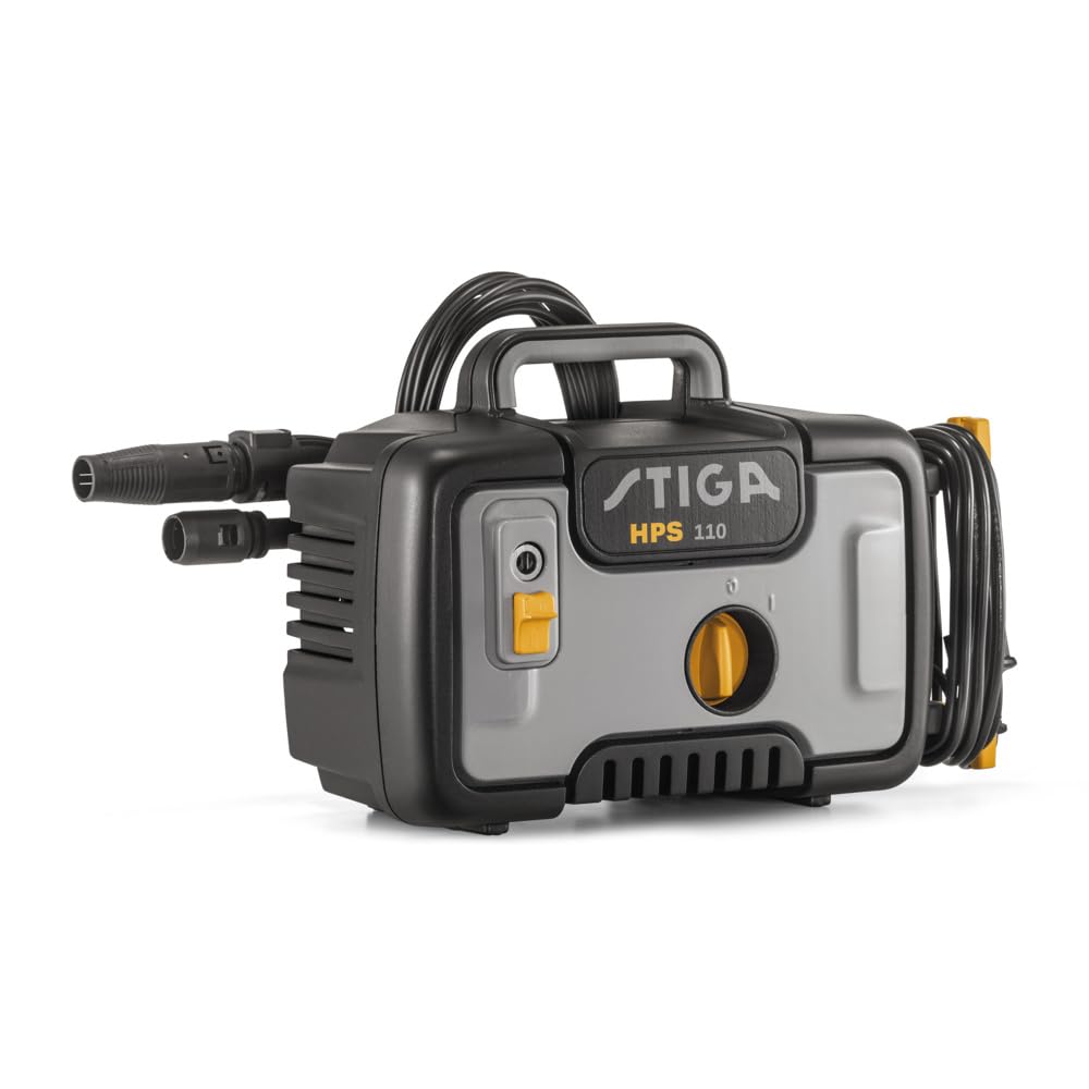 stiga-hps-110-hochdruckreiniger-1400-w-110-bar-390-l-h-mit-5-m-schlauch image 1