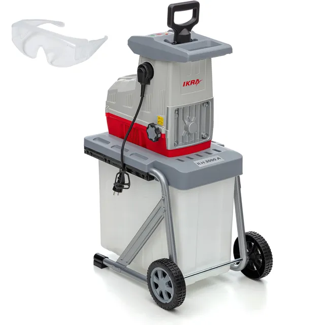 ikra-ilh-3000a-elektro-walzenh-cksler-3000-watt-44-mm-mit-60l-fangbox-und-schutz image 1