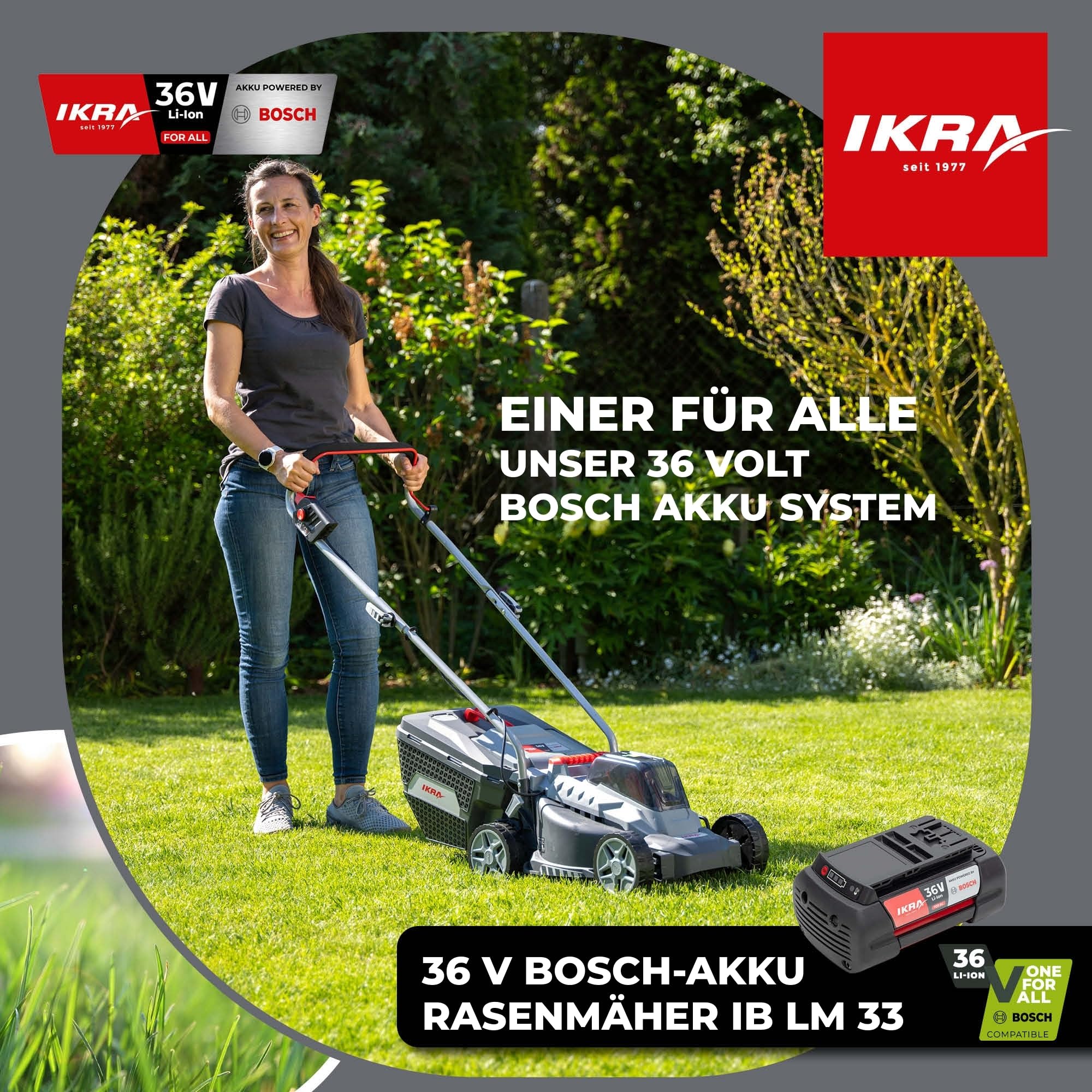 ikra-ib-lm-33-akku-rasenm-her-33-cm-ohne-36v-bosch-akku-und-ladeger-t image 2