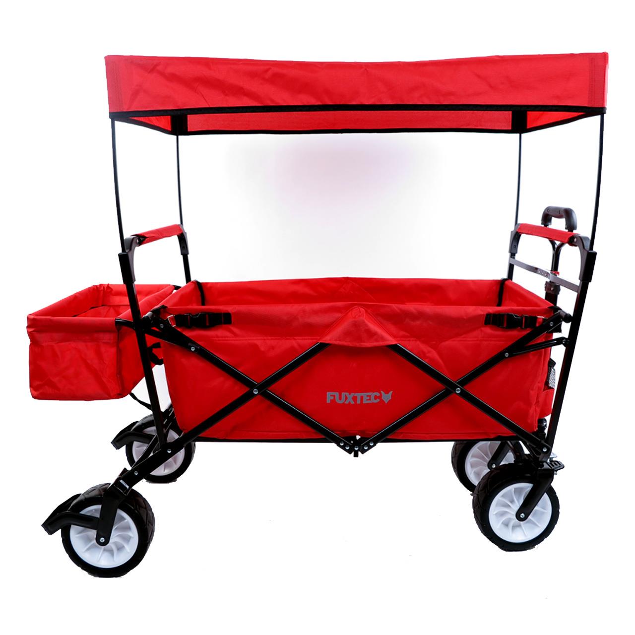 fuxtec-bollerwagen-jw-76cr-rot-mit-sonnendach-b-ware image 2