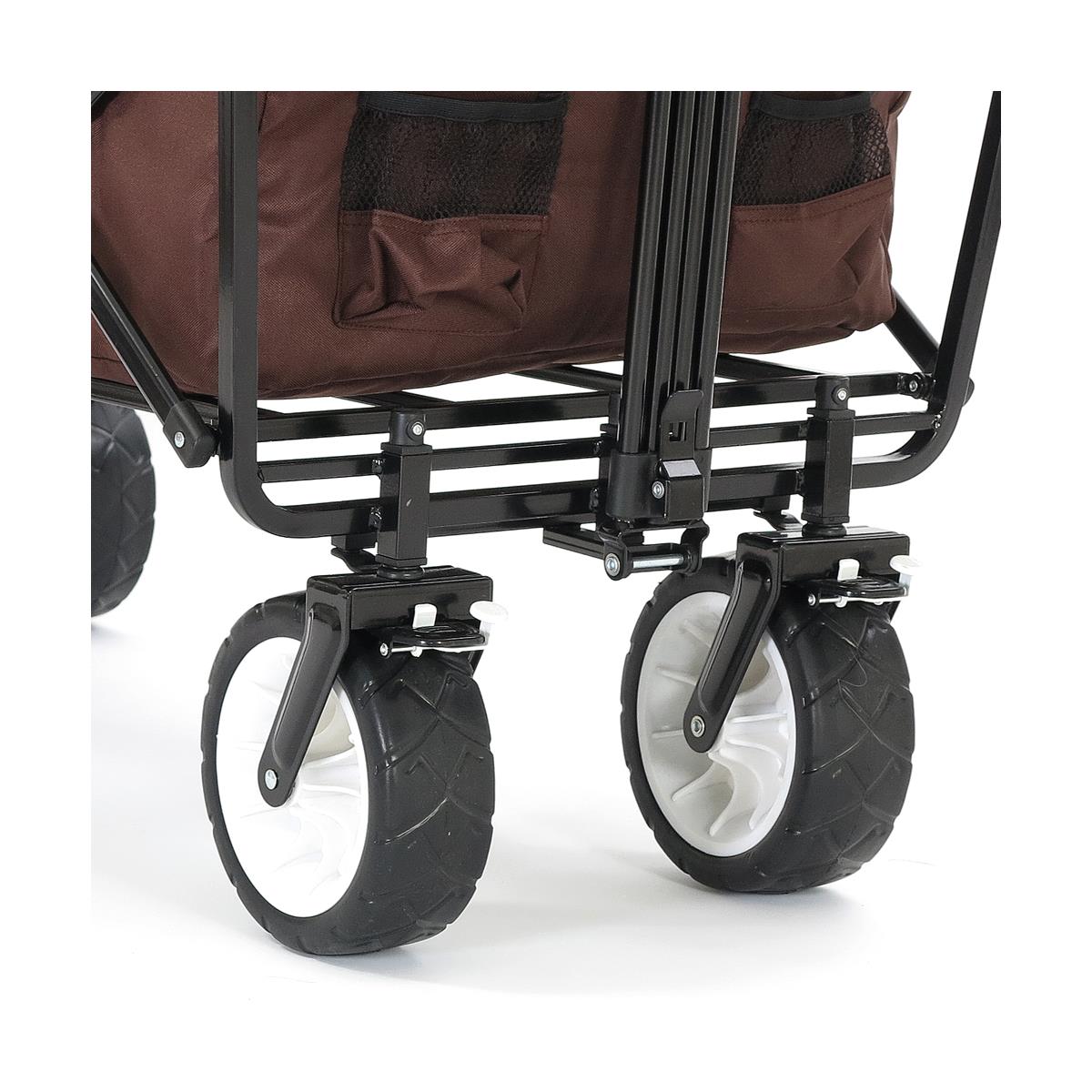 fuxtec-bollerwagen-jw-76cb-braun-faltbar-mit-sonnendach-b-ware image 5