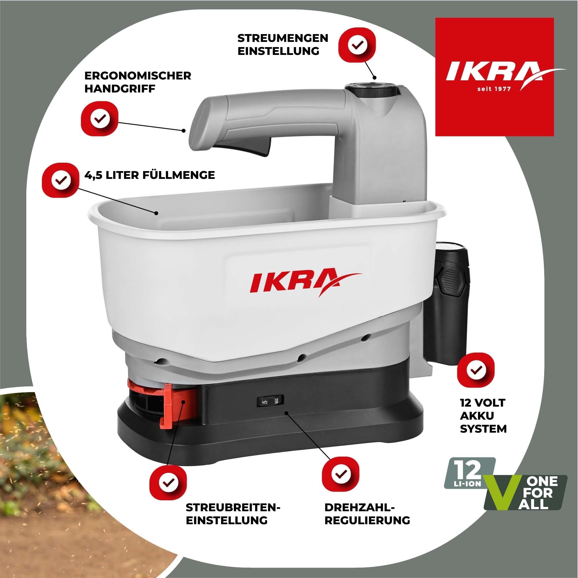 ikra-universal-streuer-iast-12-akku-handstreuer-streubreite-bis-5-m-inkl-akku-la image 6