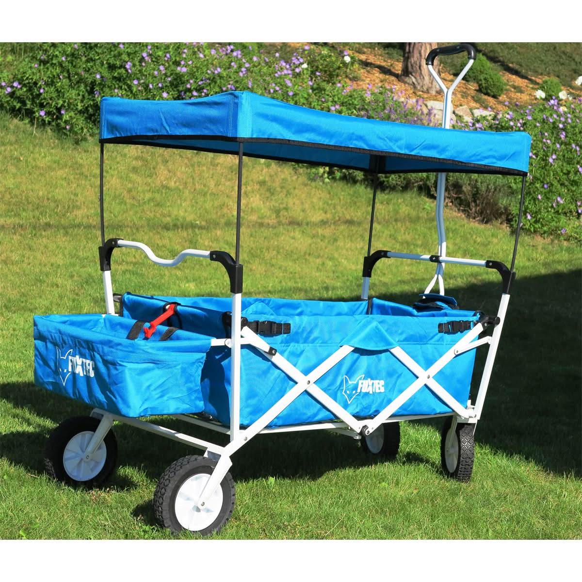 fuxtec-bollerwagen-jw-76ab-blau-mit-sonnendach-b-ware image 1
