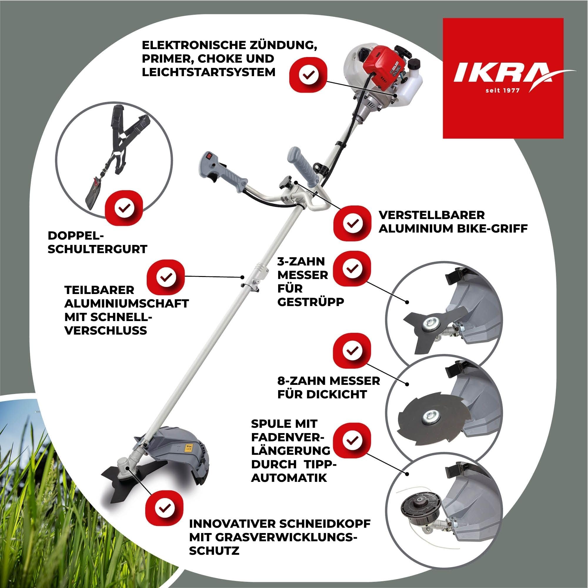 ikra-benzin-freischneider-ibf-43-42-7-cm-1-1-kw-inkl-zubeh-r-set image 6