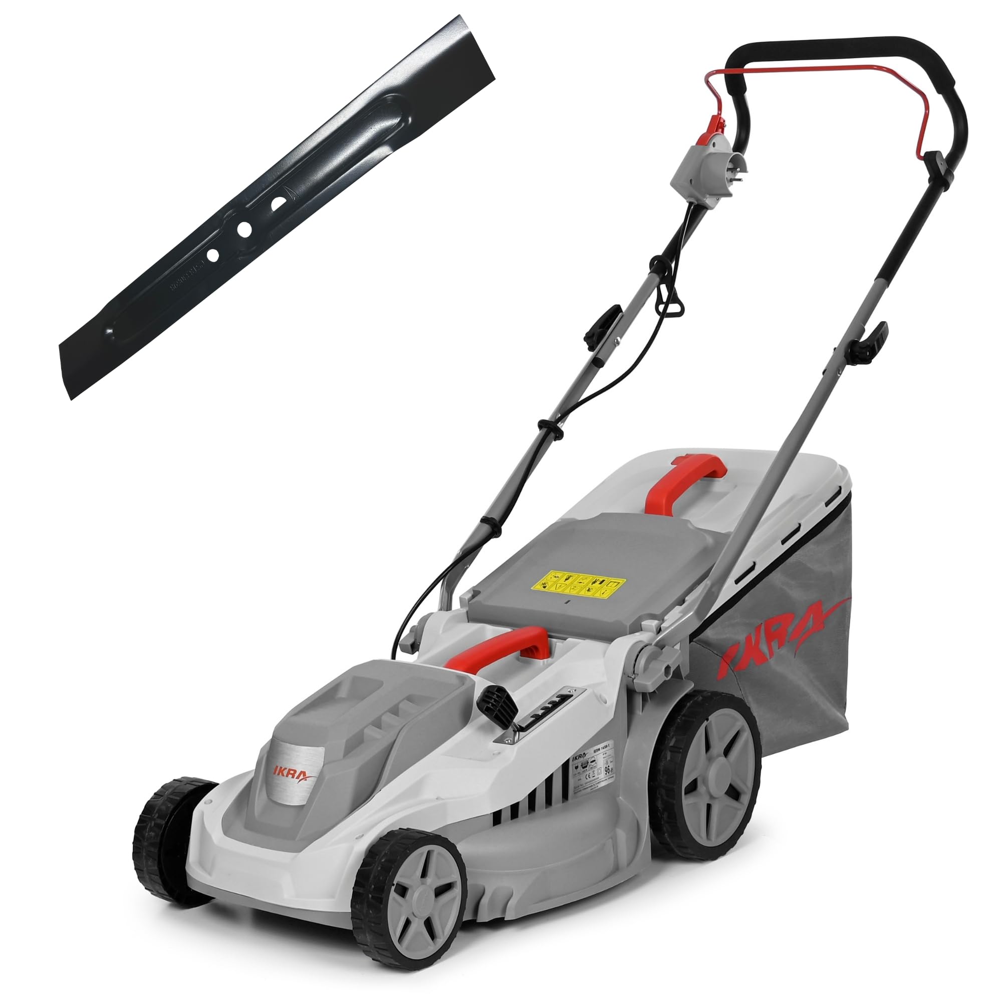 ikra-ierm-1638-1-elektro-rasenm-her-38-cm-1600-w-inkl-ersatzmesser image 1