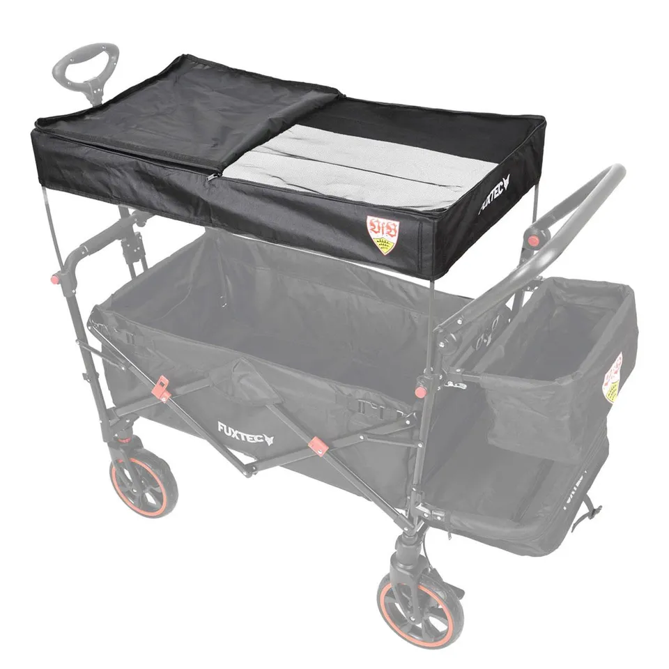 fuxtec-sonnendach-schwarz-vfb-edition-f-r-bollerwagen-ct850 image 1