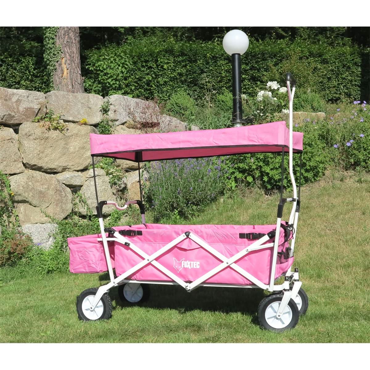 fuxtec-bollerwagen-jw-76ar-rosa-mit-sonnendach-b-ware image 5