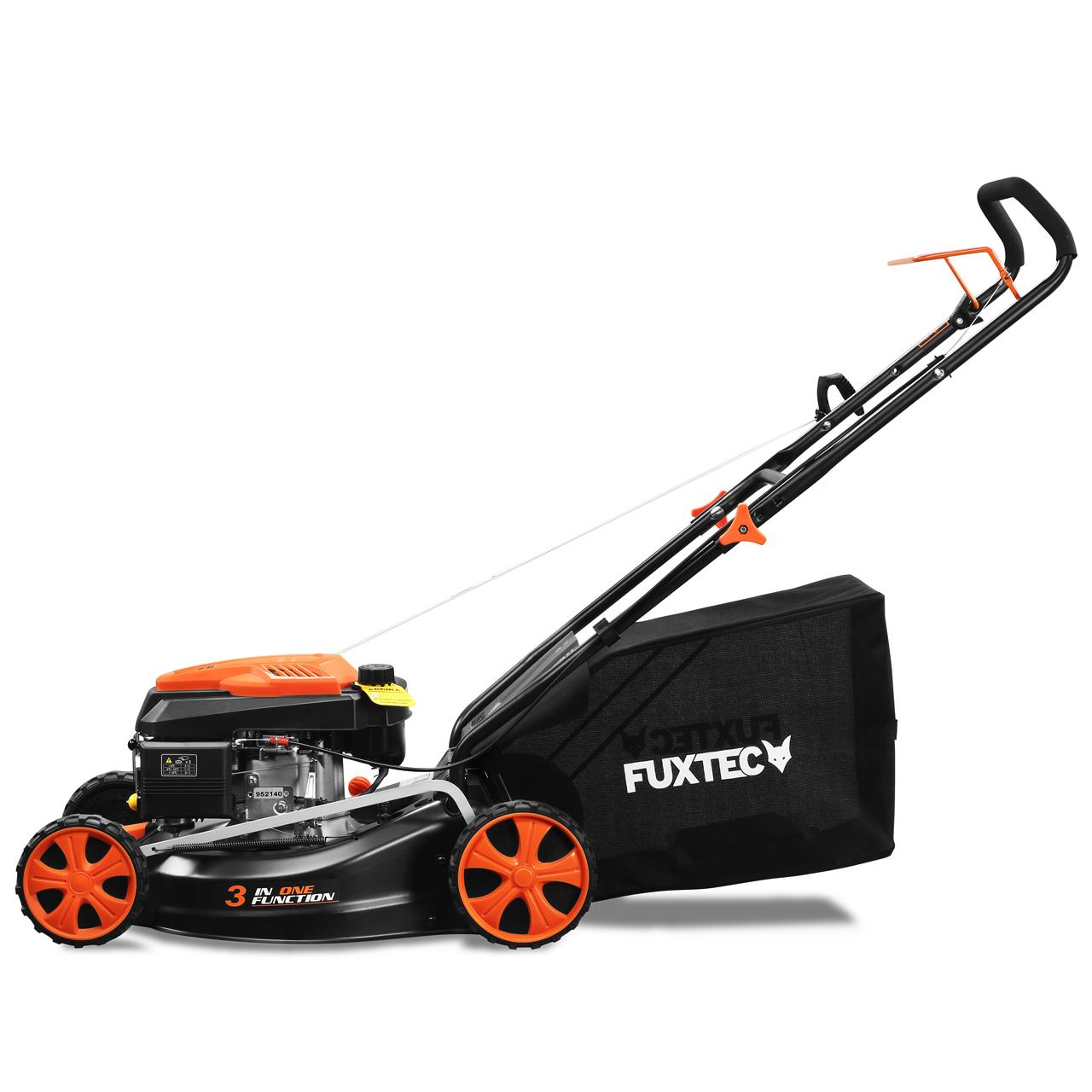 fuxtec-fx-rm4646eco-benzin-rasenm-her-46-cm-mit-146-ccm-und-stahlgeh-use image 6