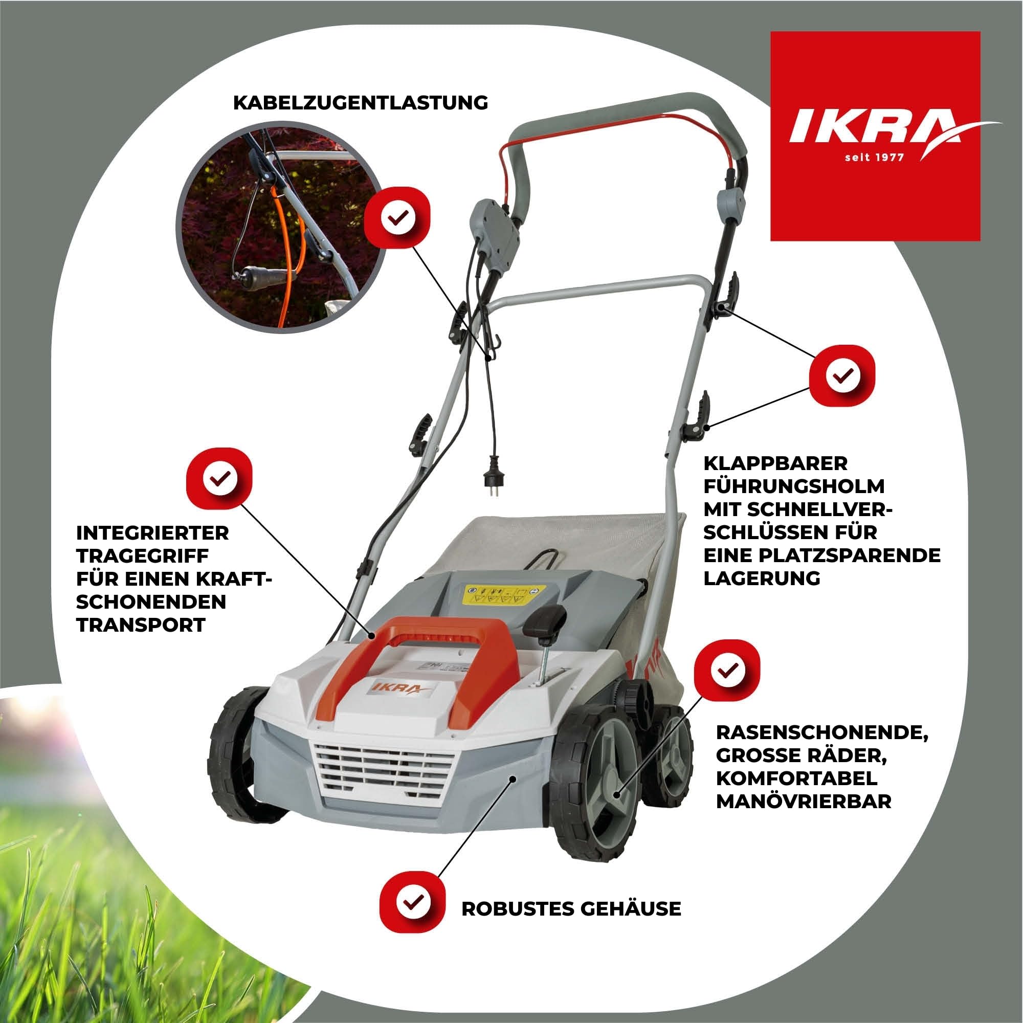 ikra-elektro-vertikutierer-ievl-1838-2in1-38cm-1800w-40l image 6