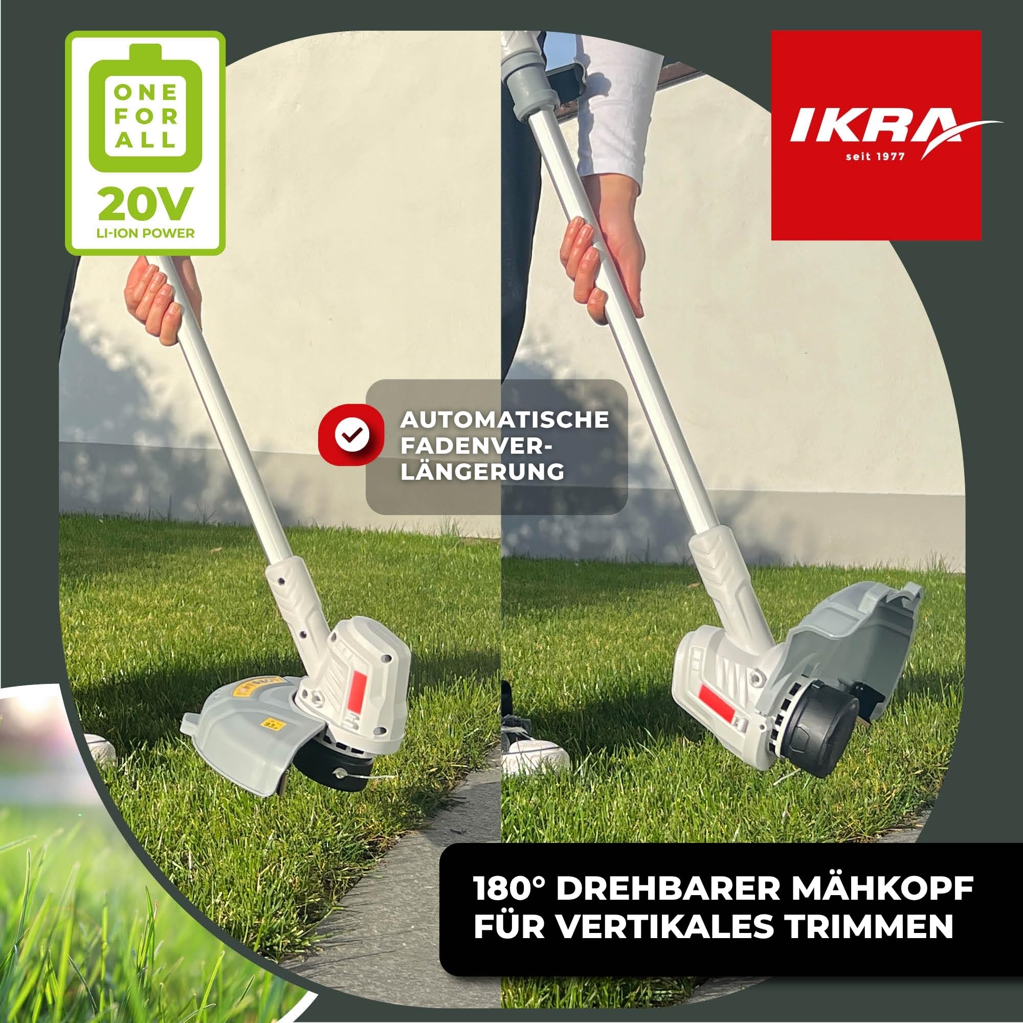 ikra-iart-2025-2in1-akku-rasentrimmer-20v-inkl-akku-ladeger-t-fadenspule-20-nylo image 4